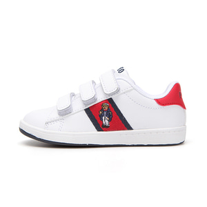 [CHILD] QUILTON BEAR EZ / WHITE LEATHER/RED/NAVY STRIPING AND NAUTICAL BEAR/ RF101641C
